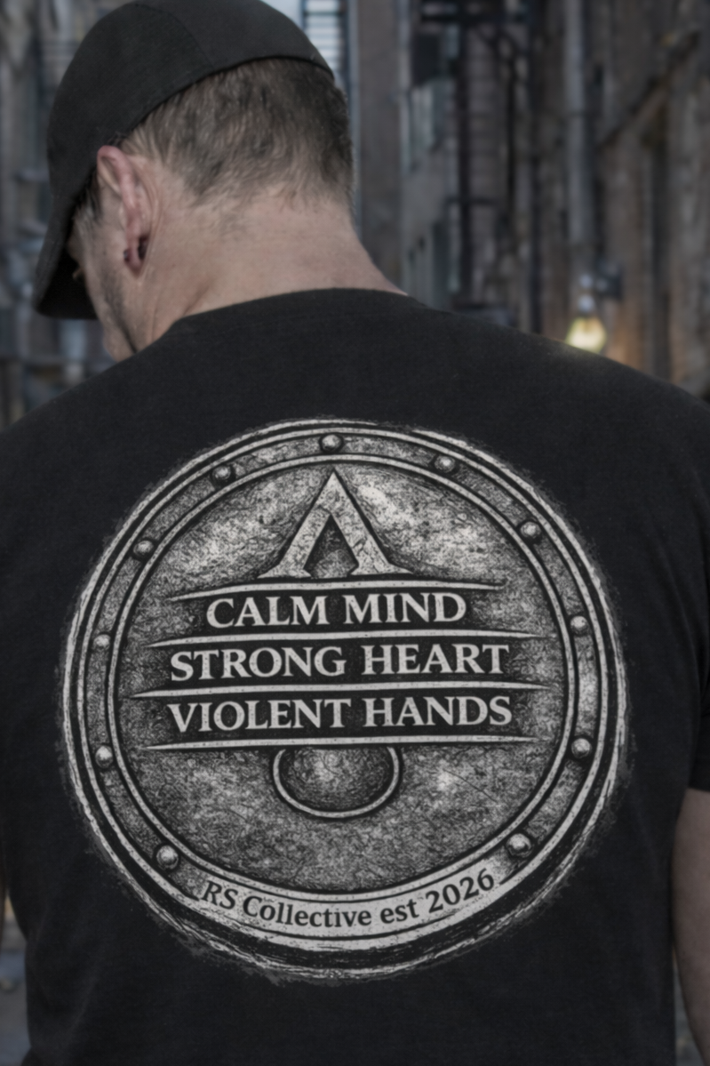 Calm mind, violent hands